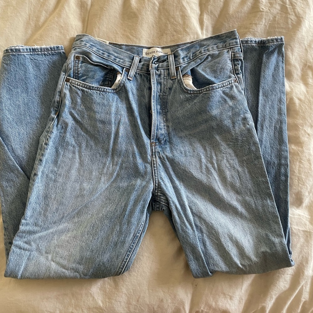 Denim Forum Aritzia Joni Straight Leg Jeans